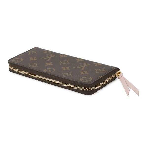 LOUIS VUITTON Portefeuille Clemence Monogram Rose Ballerine M61298 - Picture 3 of 13